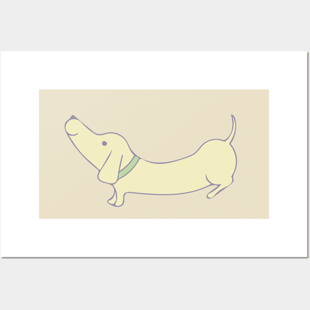 Wiener Dog Wall Art by Jackie Hurd